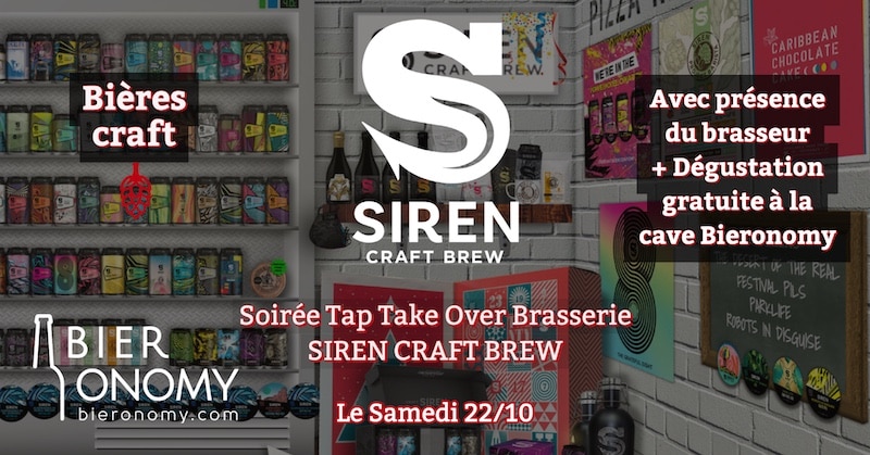 Soirée Tap Take Over Brasserie Siren Craft Brew Bieronomy Bar Bieronobar